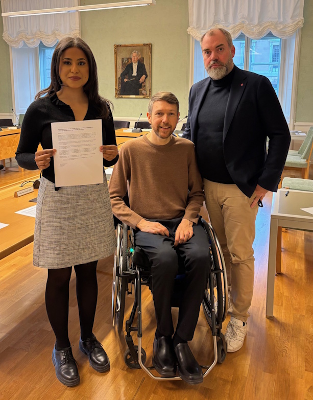Nadja Awad, Nils Seye Larsen och Fredrik Lundh Sammeli