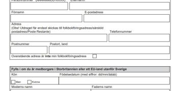 Registerutdrag blankett