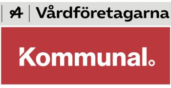 logotyper för Kommunal och Vårdföretagarna