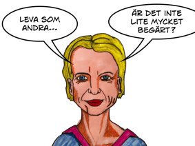 satir över Åsa Regnér
