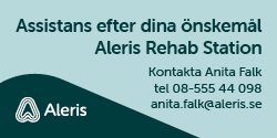 annons Aleris - Assistans efter dina önskemål Aleris Rehab Station. Kontakta Anita Falk tel 08-555 44 098 anita.falk@aleris.se