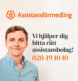 Assistansförmedling annons, Vi hjälper dig hitta rätt assistansbolag! 020 19 10 10