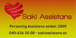 annons Saki Assistans  - Personlig Assistans sedan 2009 - 040-636 50 08 - sakiassistans.se