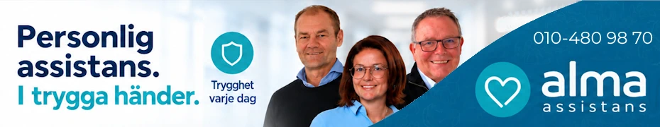 Annons Alma Assistans - För kostnadsfri rådgivning om assistans: 010-480 98 70
